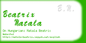 beatrix matala business card